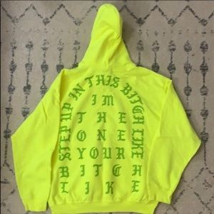 Kanye West TLOP Neon Yellow Hoodie